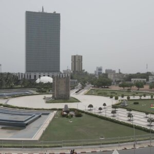 Independence Monument Lome Hotel 2 Fivrier Background Roundabout