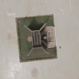 Togo Independence Monument Rise Top Down View Spin 360 Full