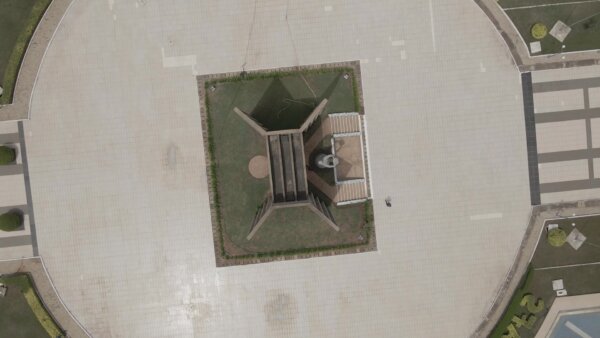 Togo Independence Monument Rise Top Down View Spin 360 Full